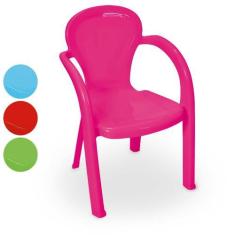 Imagem de Cadeira Banco Plástica Brinquedo Infantil Colorida Escola Un - Usual U