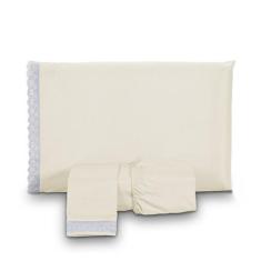 Imagem de Jogo De Lençol Queen Microfibra Elegante 3 Peças Com Elástico - Sonhos