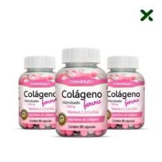 Imagem de Kit 03 Colageno Femme Vitaminas A C D E Zinco 700mg 90 Capsulas Loja Maxinutri