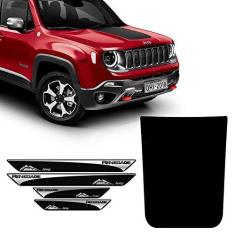 Imagem de Kit Adesivo Capô Jeep Renegade + Soleira Da Porta Protetora