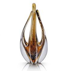 Imagem de Escultura Em Cristal Murano Marrom 33Cm - São Marcos
