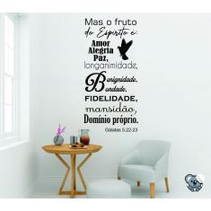 Imagem de Adesivo de Parede Versículos Galatas 5:22 - Frases Biblicas