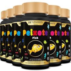 Imagem de 6X Peixote Omega 3 Infantil Mastigavel 60Caps Hf Suplements
