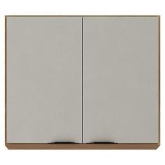 Imagem de Armário Aéreo Para Cozinha Firenze 2 Portas Amêndola Touch Nude Prime