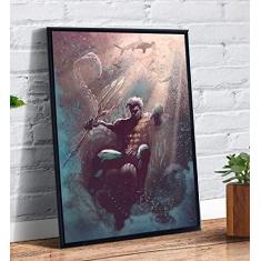 Imagem de Quadro decorativo Poster Dc Universe Aquaman Desenho Arte