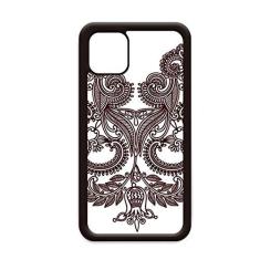 Imagem de Flower Plants Symmetry Art Grain Outline para iPhone 11 Pro Max Capa para Apple Mobile Case