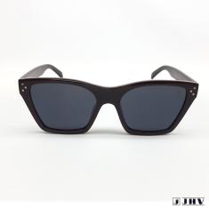 Imagem de Óculos De Sol Feminino Quadrado Marrom Proteção UV JHV 188