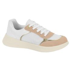 Imagem de Tênis Feminino Beira Rio Casual com Detalhes Dourados - 4306.101 - Lançamento