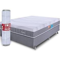 Imagem de Colchão King Molas Ensacadas e Pillow Top de Espuma Viscoelástica a Vácuo Infinity Premium 193x203cm - BF Colchões