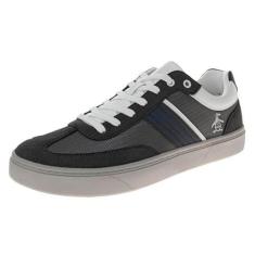 Imagem de Tênis masculino original Penguin casual com cadarço (tamanho adulto 38 a 46), Cinza escuro, 42