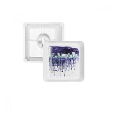 Imagem de Night Starry Sky Modern City Keycap Teclado mecânico PBT Gaming Upgrade Kit