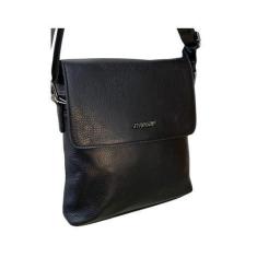 Imagem de Bolsa De Couro Stargap Transversal Preta Bb303