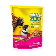 Imagem de Ração Farinhada Megazoo para Pássaros sabor Mel e Ovos 300g
