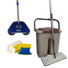Balde Mop Flat Esfreg Vassoura Mágica Limpa Vidros Magnético