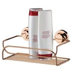 Imagem de Suporte Multiuso Ventosas Aço Rosé Gold 4050RG Future