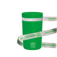 Imagem de 2 Copos Eco Verde com Cordão Green Cups 500 ml