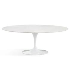 Imagem de Mesa de Jantar Saarinen Oval 120x80 cm Mármore  Extra