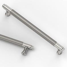 Imagem de Asidrama Pacote com 10 puxadores de armário de cozinha de níquel acetinado escovado de 192 mm, puxadores de armário de cozinha para puxadores de gaveta de armário