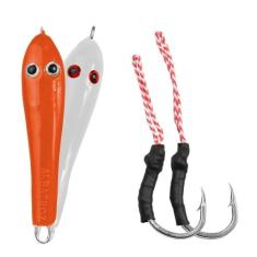 Imagem de Isca Artificial Albatroz Jig Sapinho Orange White 35g