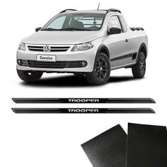 Imagem de Soleira Diamante Saveiro Trooper 2010/2014 E Protetor De Porta