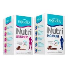Imagem de Combo Suplemento Nutri Homem E Nutri Mulher 60 Cps - Equaliv