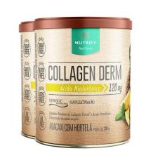 Imagem de Kit 2 Collagen Derm Hialurônico Abacaxi Com Hortelã Nutrify 330G