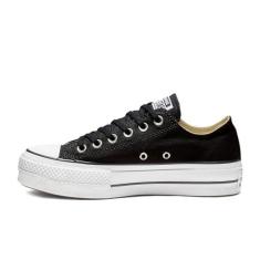 Imagem de Converse Tênis feminino Chuck Taylor All Star Lift, Preto/branco/branco, 12
