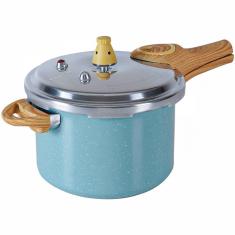 Imagem de Panela De Pressão Antiaderente Brinox 4,2L Indução Ceramic Life Verde Botanika 4952/108