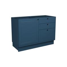 Imagem de Balcão de Cozinha sem Tampo Évora 1 PT 3 GV Azul Orion