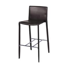 Imagem de Banqueta Boxbit Glam material sintético Marrom Estrutura Metal Marrom