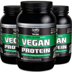 Imagem de Kit 3 Vegan Protein Chocolate 900g Unilife