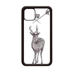 Imagem de Capa de alce espada coroa animal estilo barroco para iPhone 12 Pro Max para Apple Mini Mobile Case Shell