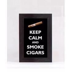 Imagem de Quadro Porta Anílhas de Charutos Mini - Cigar Black