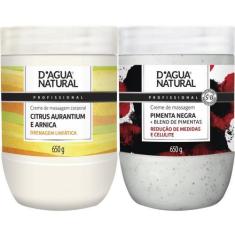 Imagem de Kit massagem corporal creme citrus + creme pimenta negra - DÁGUA NATUR
