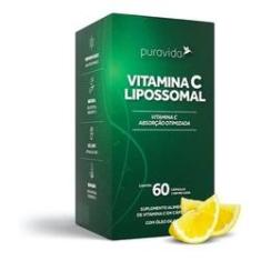 Imagem de Vitamina C Lipossomal 1100mg - 60 Cáps Puravida
