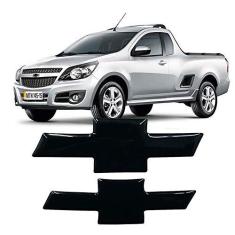 Imagem de Gravata Adesiva Resinada Chevrolet Montana Nova Black Piano