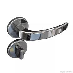 Imagem de Fechadura para Banheiro Aço Zamac Victoria 40mm Pado Cromado