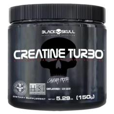 Imagem de Creatina Monohidratada Turbo Black Skull Caveira Preta - Pote 150G Sem