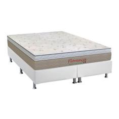 Imagem de Cama Box Queen: Colchão Molas Bonnel Orthoflex  Florença + Base Crc Co