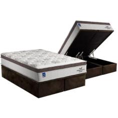 Imagem de Cama Box Baú Queen: Colchão Molas Plumatex Masterpocket Ensacadas Pers