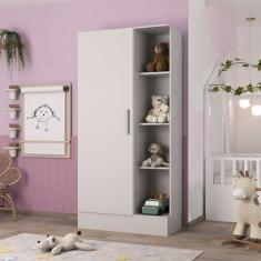 Imagem de Guarda Roupa Infantil 1 Porta Sara Espresso Móveis Branco