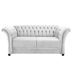Imagem de Namoradeira Chesterfield Sofia Suede Branco
