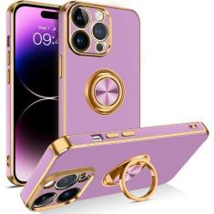 Imagem de Capa Capinha Iphone 14 14Pro 14Plus 14Max Suporte Magnético - Fashion