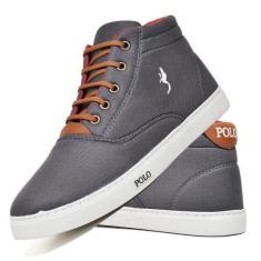 Imagem de Tênis Casual Masculino Cano Alto Confortável Leve Macio - Polo Blu, 43