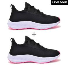 Imagem de Kit 2 Tênis Feminino Casual Para Passear Trabalhar Básico Super Confortável CA Shoes-Feminino