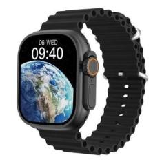 Imagem de Relógio Digital Smartwatch Watch 9 Ultra Mini 41mm Pulseira Oceano Preto-Unissex