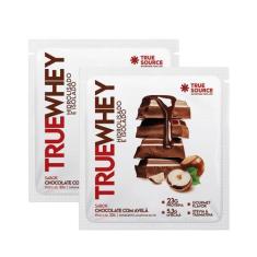 Imagem de 2x Sachê True Whey Proteína Chocolate Com Avelã True Source 32g, Choco