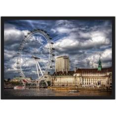Imagem de Quadro Decorativo Cidade Londres Decoração De Salas Com Moldura - Vita