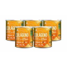 Imagem de Kit Com 5 Colágeno Verisol + Ácido Hialurônico 250g Sabor Tangerina - Flora Nativa do Brasil