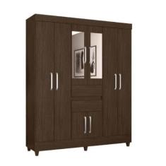 Imagem de Guarda roupa munique 8 portas com espelho - DEMOBILE
